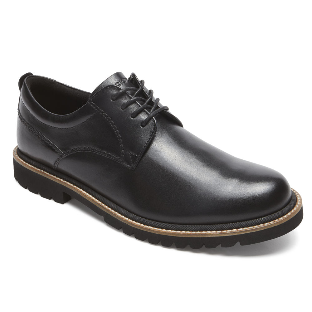 Oxfords Rockport Hombre Mexico - Marshall Plain Toe Negros - HLYEN8934